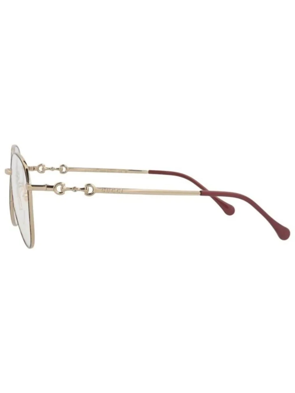 New Gucci Womens Cat Eye Havana Gold Transparent Fashion Designer Eyeglasses